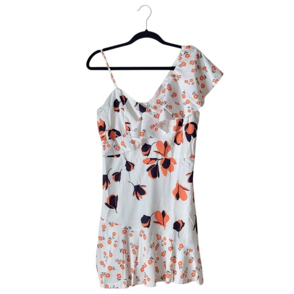 Double Crazy Floral Flutter Shoulder Dress - Picture 2 of 10